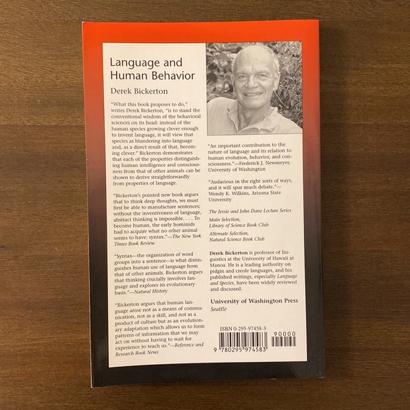 Language and Human Behavior by Derek Bickerton (vintage, 1996) paperback - Picture 4 of 5